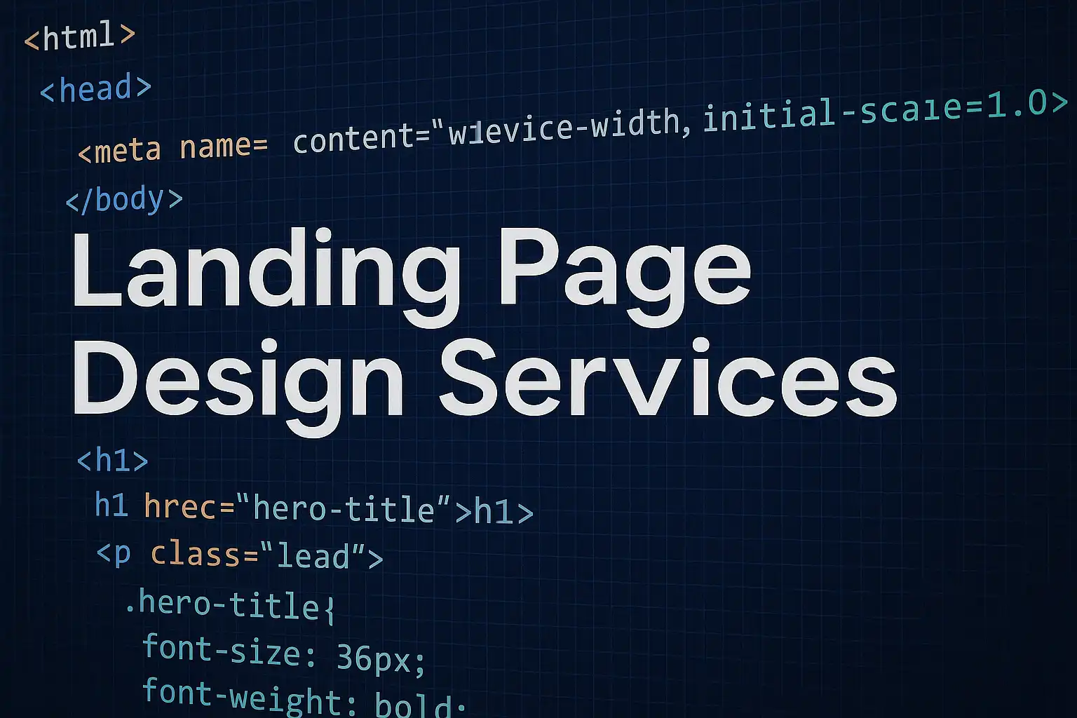 landing page design services for startups. Fast, responsive, SEO-ready design
