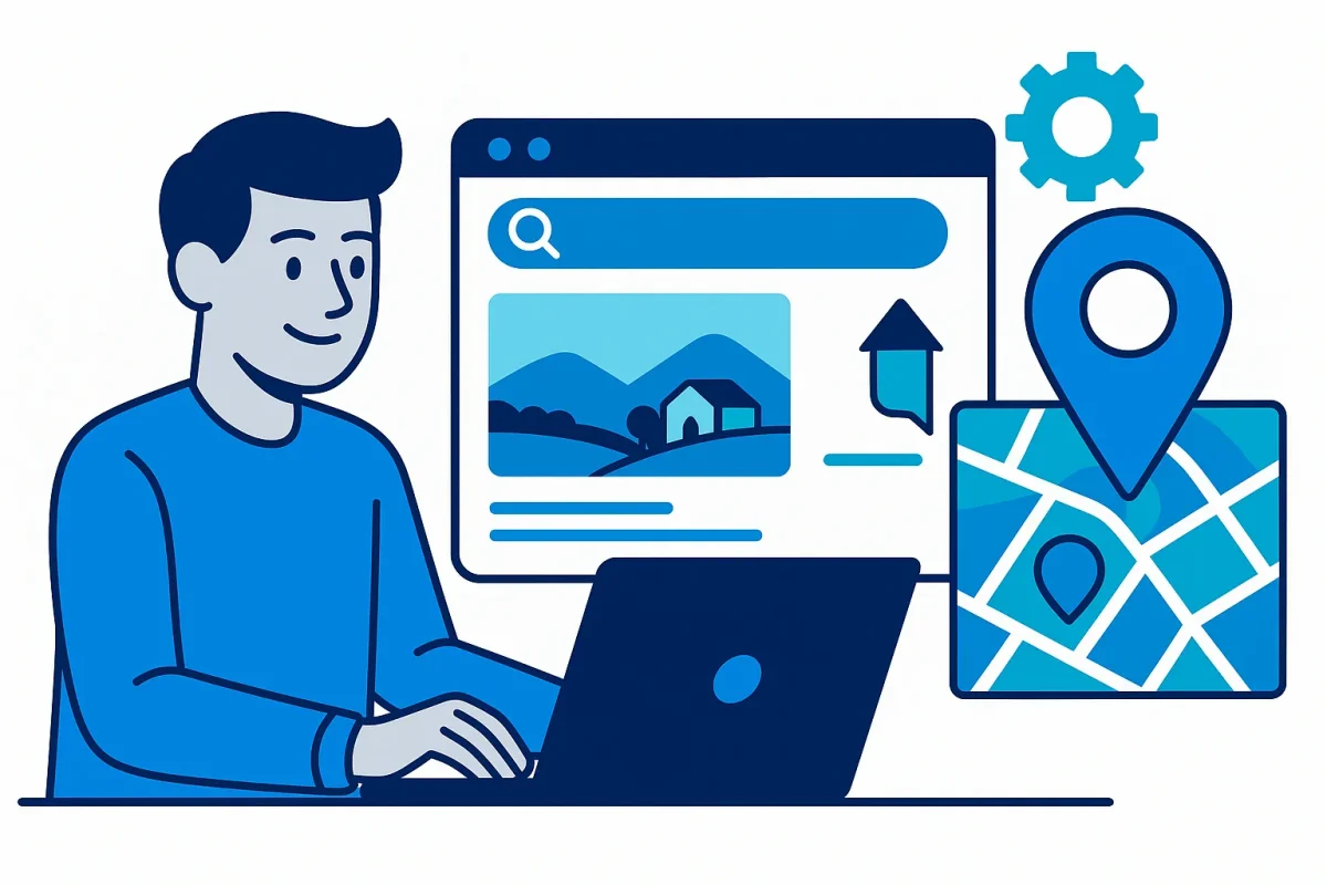 Web designer integrating Napa local SEO with website layout