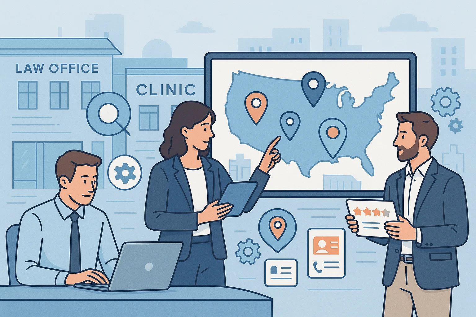 Illustration lawyer seo local foundations